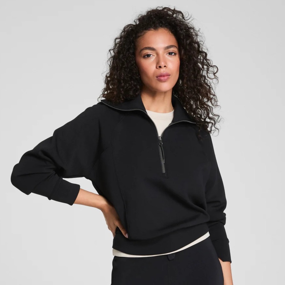 Spanx Halfzip AirEssentials Half Zip - Black - Size L